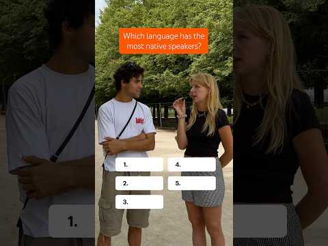 Which language has the most native speakers? 🤔