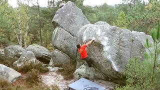Video thumbnail of Armoire et Merki, 7a. Fontainebleau