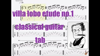 The Right Hand Workout - Villa-Lobos Etude No. 1 Tutorial (TAB)