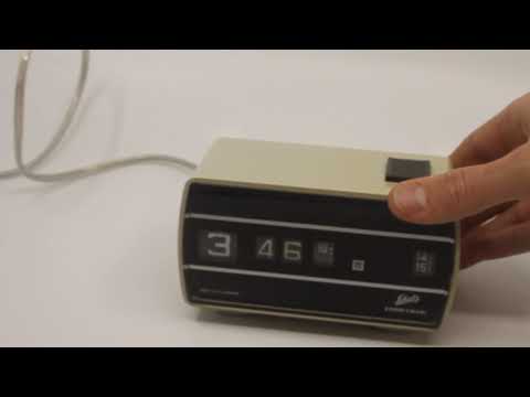 Vintage German 'Schatz' drum-roll-alarm-clock