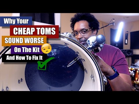 Why CHEAP Toms Sound WORSE On The Kit! 😖 (And How To Fix It) ✅