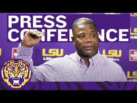 LSU Football Running Backs Coach Frank Wilson Media Session