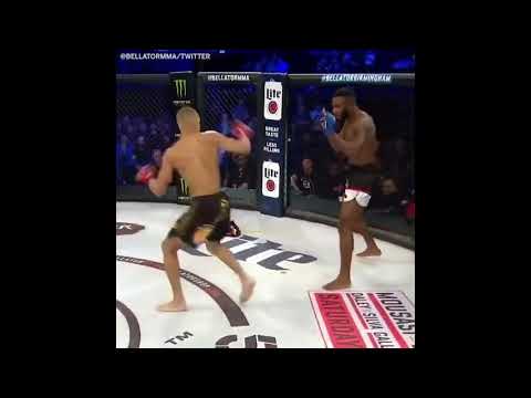 Bellator Рэймонд Дэниэлс эффектно нокаутировал своего соперника Уилкера Барруша на турнире Bellator