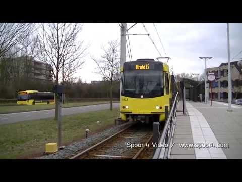 Vertrek Sneltram (BRU) 5022 en 5007 van Nieuwegein Zuid