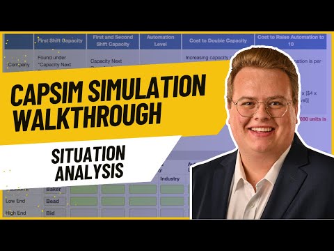 CapSim Situation Analysis Tutorial - Capsim Situation Analysis Walkthrough