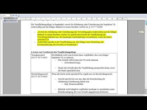 10 Verpflichtungsklage: Begründetheit. Vornahme- und Bescheidungsklage §113 V VwGO usw..