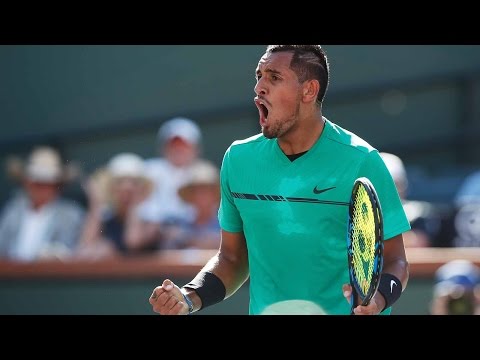 BNP Paribas Open 2017: Nick Kyrgios Hot Shot