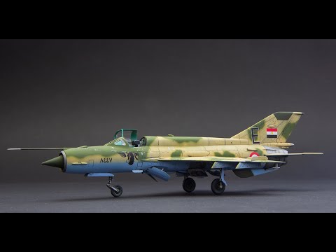 MiG-21 MF Egyptian Air Force 1:72 R.V.Aircraft Full Video Build
