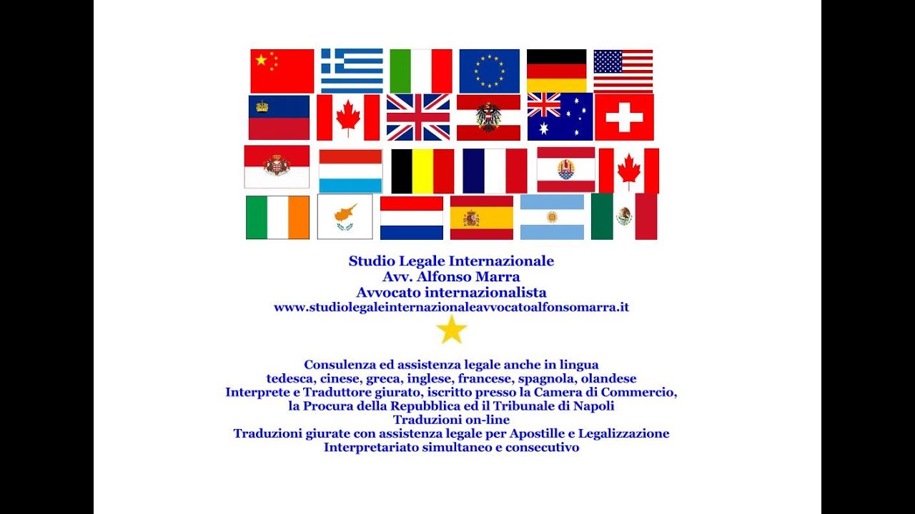 Video aziendale STUDIO LEGALE INTERNAZIONALE AVVOCATO ALFONSO MARRA
