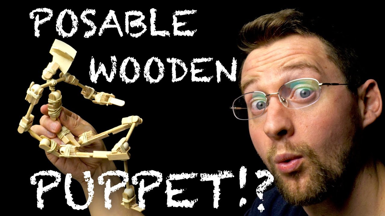 How To Make A Wood Stop Motion Puppet From Dollar Store Materials