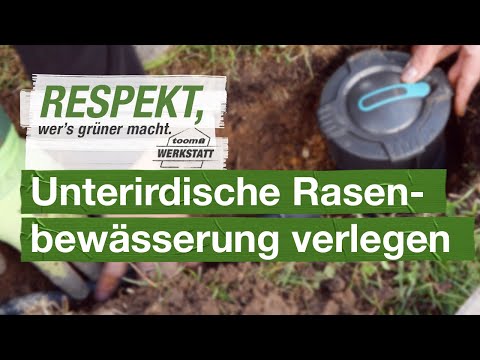 Underground lawn irrigation | toom workshop