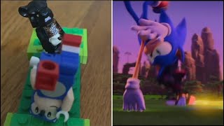 Lego Sonic Prime Trailer and Sonic Prime Trailer Epic Comparison