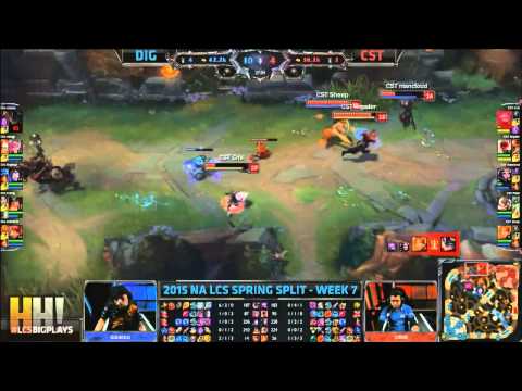 1. Dignitas vs Team Coast - Highlights - NA LCS Spring 2015 W7D1