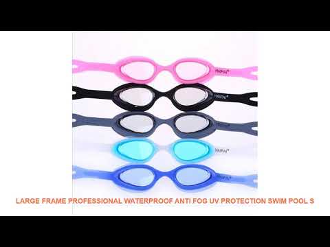Large Frame Professional Waterproof Anti Fog UV Protection Swim Pool S Video