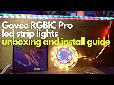 Govee RGBIC PRO led strips - Lightshow, Setup Guide, Review // Brightness matters!