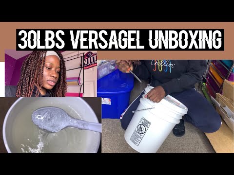Tkb trading 30lbs Versagel unboxing First time getting the 30lbs lipgloss base