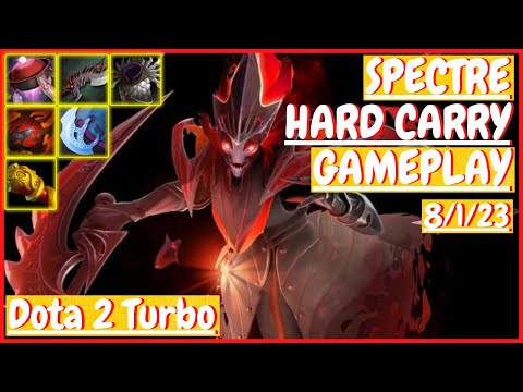 Spectre 8/1/23 [HARD CARRY] [Gameplay DOTA 2 Turbo] 7.32