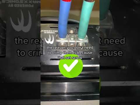 Wire Ferrules Tutorial #shorts #caraudio #bass #installation #subwoofer #amplifier