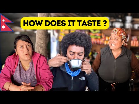 Black Man Tries Nepali Food in Village Restaurant 🇳🇵