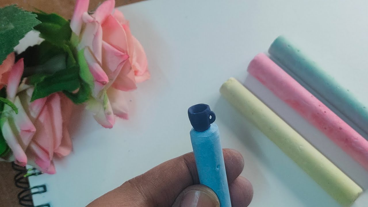 How to make a coffee mug _ chalk carving /miniature art /DIY art