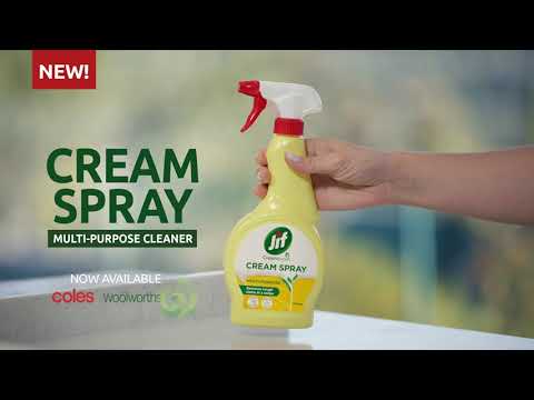 NEW! JIF Cream Spray removes toughest stains on multi-surfaces