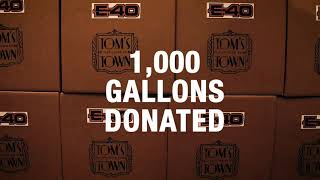 E-40 Donates 1000 Gallons of Hand Sanitizer to Lompoc & San Quentin State Prison