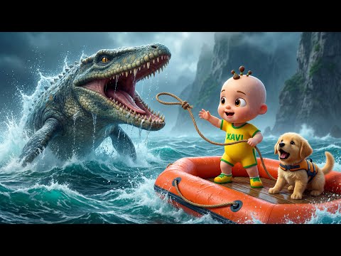Dinosaur Dance Song for Kids | Fun Dino Cartoon for Kids | Baby Xavi Kids Songs