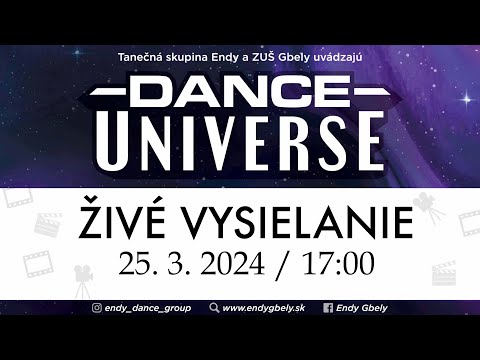 ENDY Gbely - Živé vysielanie 25/03/2024 Dance universe