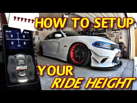 HOW TO SET YOUR RIDE HEIGHT ON AIRBAGS *AIR RIDE SUSPENSION WITH DIGITAL MANAGEMENT CONTROLLER*