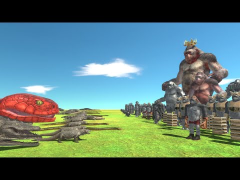 Giant Titanoboa Tries To Defeat King Goro And His Army ARBS animal revolt battle simulator