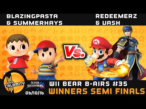 WBB #35 | BlazingPasta & Summerhays vs RedeemerZ & Vash - Winners Semi Finals - Smash Wii U