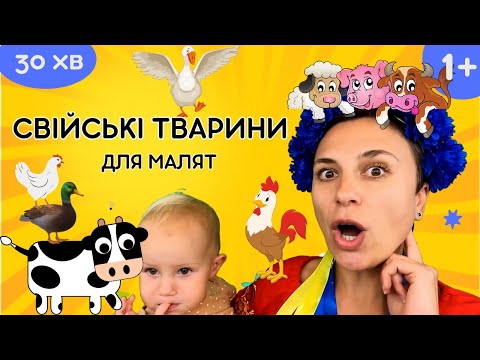 ???? Тварини на фермі - навчальне відео для дітей українською ????????