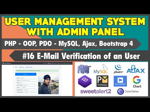 16 User Management System With Admin Panel | E Mail Verification of An User