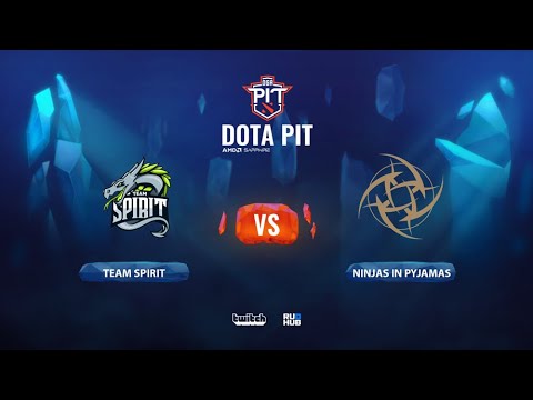 Team Spirit vs Ninjas in Pyjamas, OGA Dota Pit EU/CIS, bo3, game 1 [Adekvat & Mortalles]