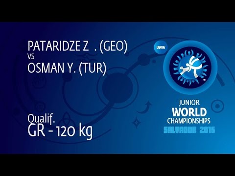 Qual. GR - 120 kg: Z. PATARIDZE (GEO) df. Y. OSMAN (TUR) by TF, 12-4