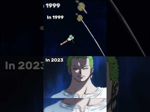 Zoro obtaining Sandai kitetsu flashback vs pre time skip ver