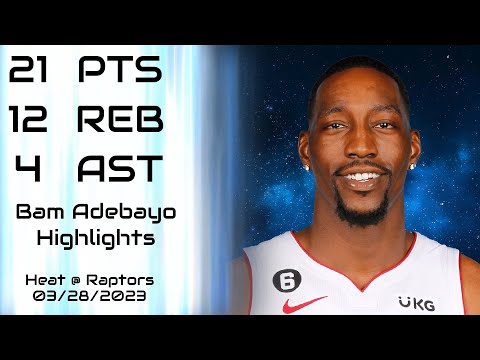 [NBA] Bam Adebayo Highlights | Heat @ Raptors (03/28/2023) | NBA Regular Season