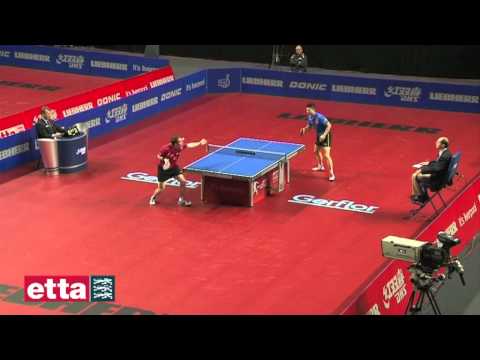 Paul Drinkhall against Olympic gold medallist Ma Long - LIEBHERR Men's World Cup 2012