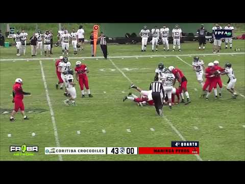 Paranaense 2019 - Coritiba Crocodiles 43 x 00 Maringá Pyros - Melhores Momentos