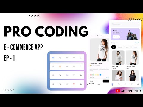 Designing a Stylish Bottom Navigation Bar | Responsive E - Commerce App | Episode - 1