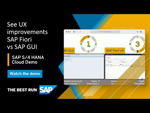 SAP S/4HANA Cloud & SAP Fiori UX: Experience Transformation SAP GUI vs. SAP Fiori UX | Overview Demo