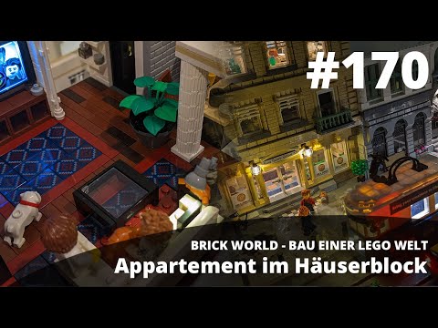 Again using up countless bricks... Apartment in the block! - BRICK WORLD LEGO® UPDATE (170)
