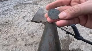 Beach Metal Detecting dug Seawalls for Gold and Silver NH
