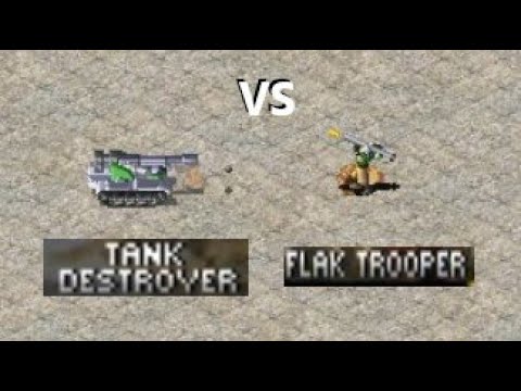 Who kills first? - Tank Destroyer vs Flak Trooper: Red Alert 2