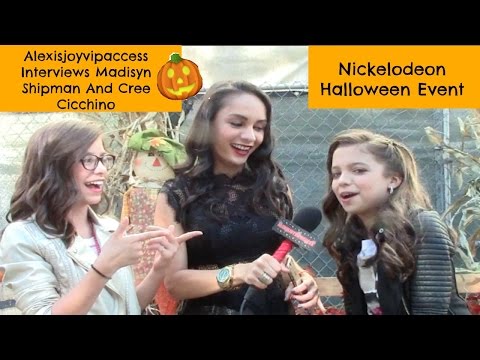 , title : 'Game Shakers' Madisyn Shipman And Cree Cicchino Interview - Nickelodeon Halloween Event'