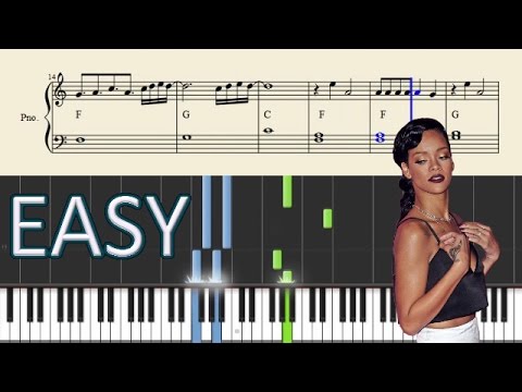 Calvin Harris ft. Rihanna - This Is What You Came For - EASY Piano Tutorial + Sheets