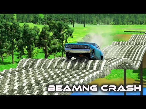 Cars vs Speed Bumps Bridge / BeamNG.drive / 😱 Best Moments