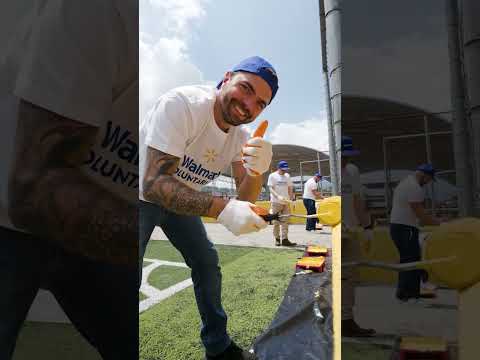 Jornada de voluntariado corporativo en el Polideportivo Jorge Vega, Jocotenango, Guatemala