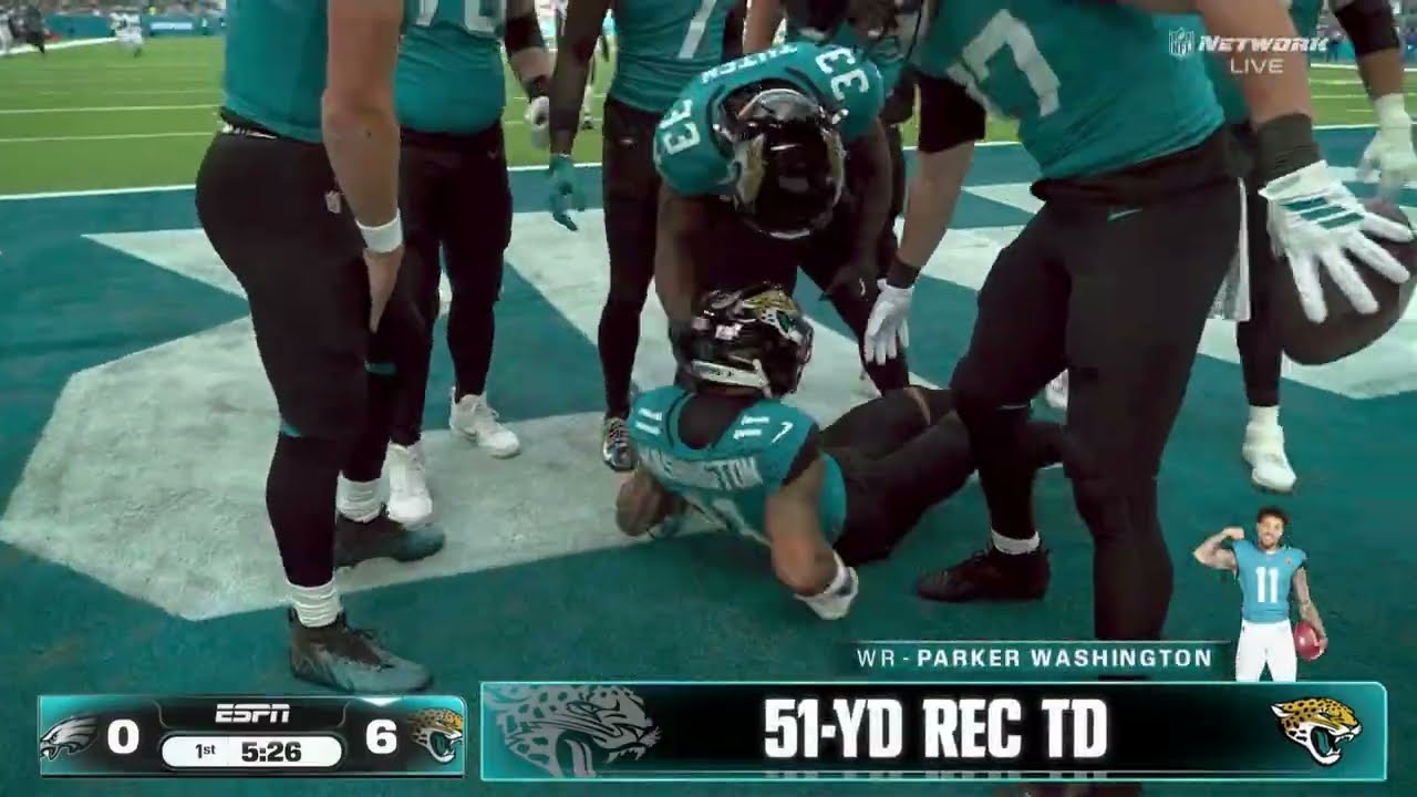 Parker Washington Zooms into the Endzone in London