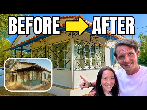 Our 2 Year Abandoned Greek House Transformation | Full Time Lapse Renovation 🇬🇷
